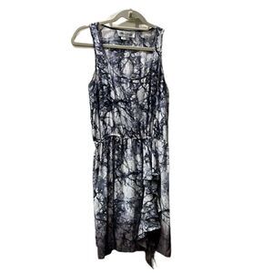 Fifteen-Twenty Black/Grey/White Women’s XS Cocktail Mini Dress 100% Silk